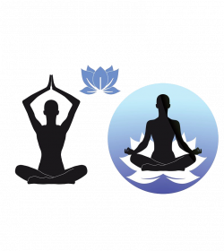 Yoga Lotus position Stock photography Clip art - Hand-painted lotus ...