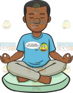 A Black Man Meditating