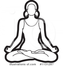 Meditating Clipart #1131287 - Illustration by Lal Perera