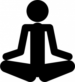 Person Silhouette In Meditation Posture In Spa Svg Png Icon Free ...