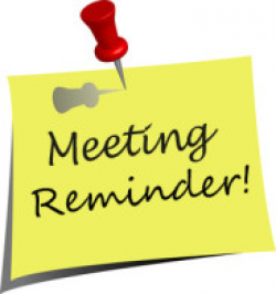 Monthly Meetings – 3rd Wednesday Every Month August thru ...
