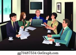 Team Meeting Clip Art - Royalty Free - GoGraph