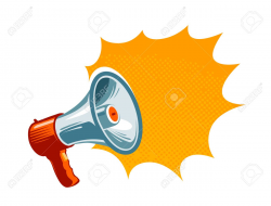 Loudspeaker, megaphone, bullhorn icon or symbol. Advertising ...