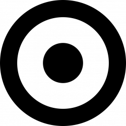 Circle Outline With Huge Dot At The Center Svg Png Icon Free ...