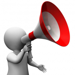 Get Free Stock Photos of Megaphone Character Shows Speech ...