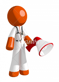 Doctor Holding Megaphone and Standing - Photos by Canva