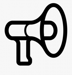 Megaphone Svg Old School - Air Horn Icon Png #584392 - Free ...