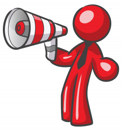 Red Megaphone Clipart | Free download best Red Megaphone ...