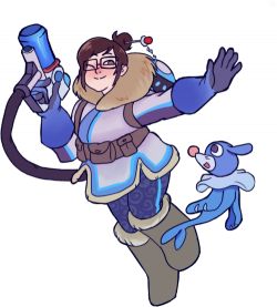 Mei and Popplio | Overwatch | Know Your Meme