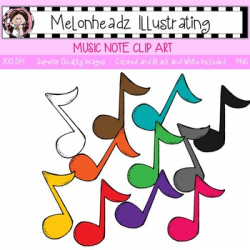 Music Note clip art - Single Image - by Melonheadz