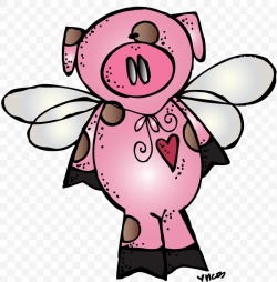 When Pigs Fly Clip Art, PNG, 1570x1600px, Watercolor ...