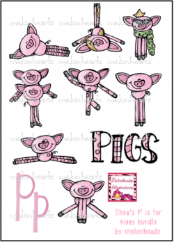 Shea's P is for pigs by melonheadz | My illustrations ...