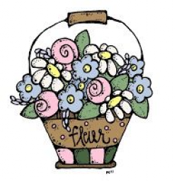 Melonheadz Illustrating pail of flowers | Clip Artsy ...