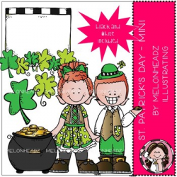 St. Patrick's Day 2 clip art - Mini - Melonheadz Clipart
