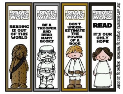 Star Wars Themed Bookmarks Melonheadz Graphics - 8 Designs ...