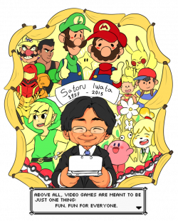 In memory of Mr.Iwata by Ful-Fisk on DeviantArt