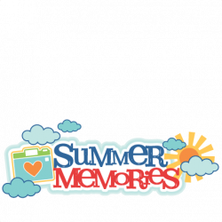 Summer Memories Title SVG scrapbook cut file cute clipart ...