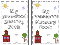 Preschool Memory Book | Preschool | Preschool memory book ...