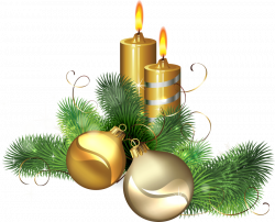golden christmas candle png - Free PNG Images | TOPpng