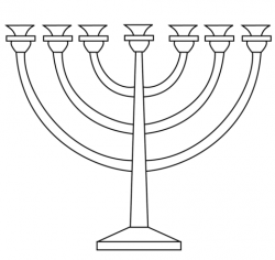 Menorah coloring page | Free Printable Coloring Pages