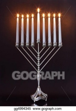 Stock Illustration - Hanukkah menorah / hanukkah candles ...