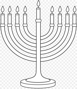 Download menorah black and white clipart Menorah Hanukkah ...