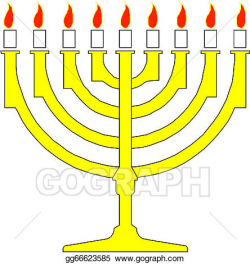 Vector Stock - Hanukkah menorah. Clipart Illustration ...