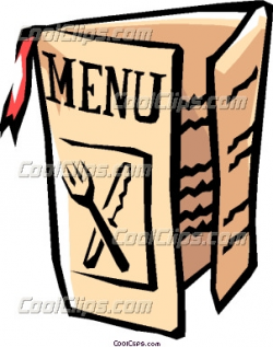 Menu For Restaurants Clipart