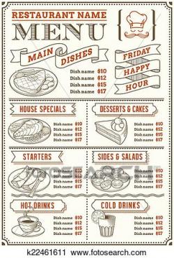 Restaurant Menu Clipart - Making-The-Web.com