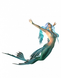 Mermaid Swimming Up transparent PNG - StickPNG