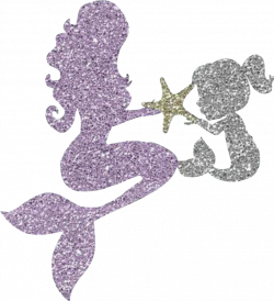 mermaid glitter sparkly cute mamababysticker...
