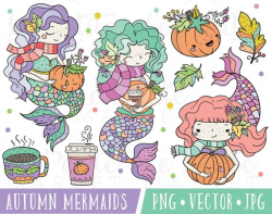 Pin by Etsy on Products | Clip art, Mermaid clipart, Digital ...