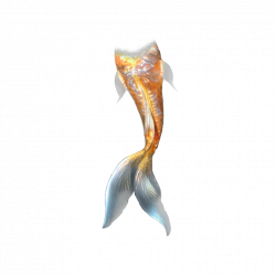 mermaid tail water sea - Sticker by littleflower609