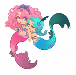 Cute Mermaid Clipart Mermaid Clipart Png File-300 Dpi ...
