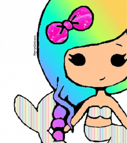 Rainbow Mermaid Instgram Chibi Girl PNG by NarrysUnicorn on DeviantArt