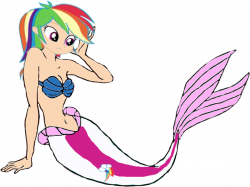 Rainbow Dash (Human) as a Mermaid by Darthranner83 on DeviantArt