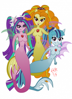 The Sirens/Dazzlings by E-E-R on DeviantArt