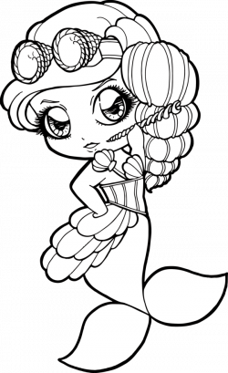 Mermaid Drawing Outline at GetDrawings.com | Free for personal use ...