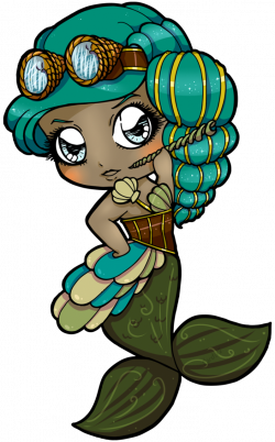 Steampunk Mermaid Chibi by Candi-Kii on DeviantArt