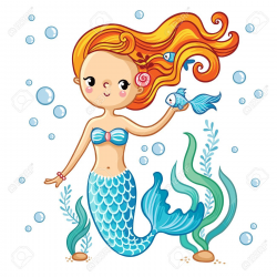Stock Vector | dreams | Mermaid vector, Mermaid cartoon ...