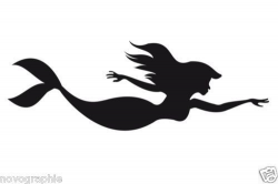 Swimming Mermaid (Ariel) Silhouette to add to Eden's ...