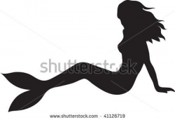 Mermaid Clip Art Black and White | Use these free images for ...