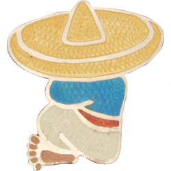JF Siesta Mexican Man in Sombrero Sterling Enamel Pin Jeronimo ...