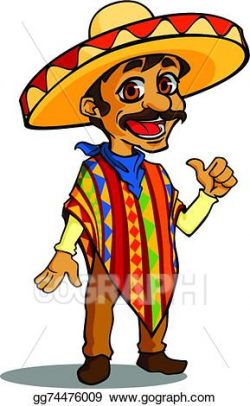 EPS Vector - Mexican man. Stock Clipart Illustration ...