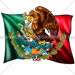 Mexican Flag | Production Ready Artwork for T-Shirt Printing