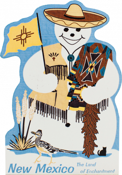 New Mexico State Snowman | The Cat's Meow Village