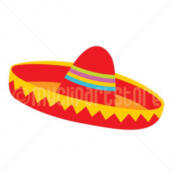 Clipart - Red Sombrero Hat (#2) / Cinco De Mayo / Mexican ...