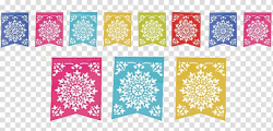 Assorted-color banner lot, Paper Papel picado Mexican ...