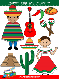Mexico Clip Art Collection for Personal and Commercial Use