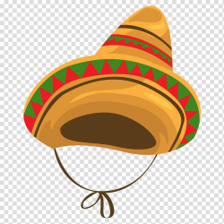 Mexican Hat Mexican cuisine , Color hat transparent ...